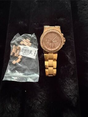 Michael Kors Gold-Tone Men's Chronograph Bracelet Watch